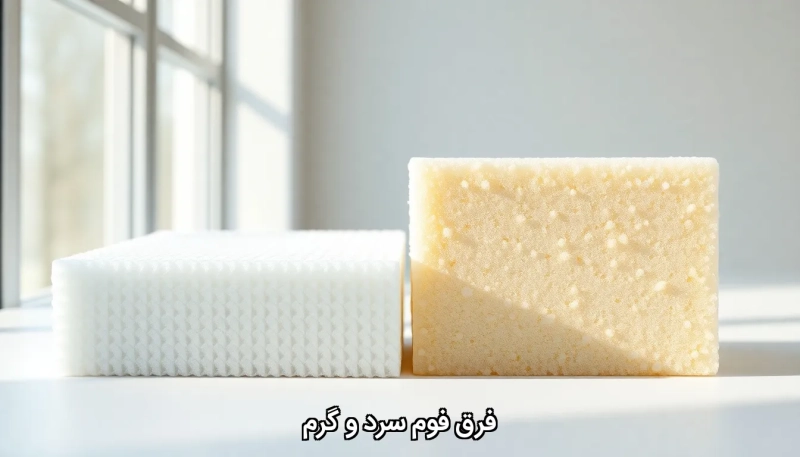Cold and warm foam sofa فرق فوم سرد و گرم