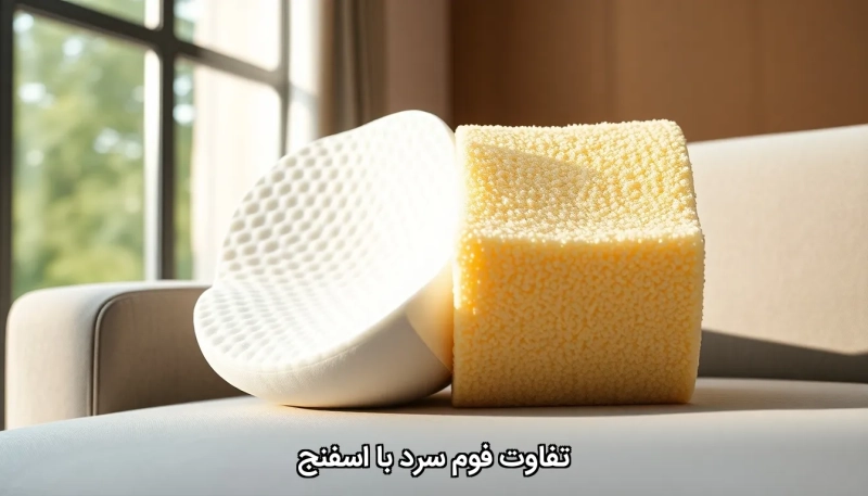 Cold foam or sponge تفاوت فوم سرد با اسفنج