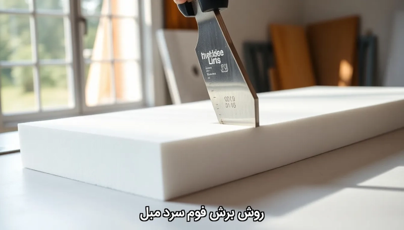 How to cut cold foam for sofa روش برش فوم سرد مبل